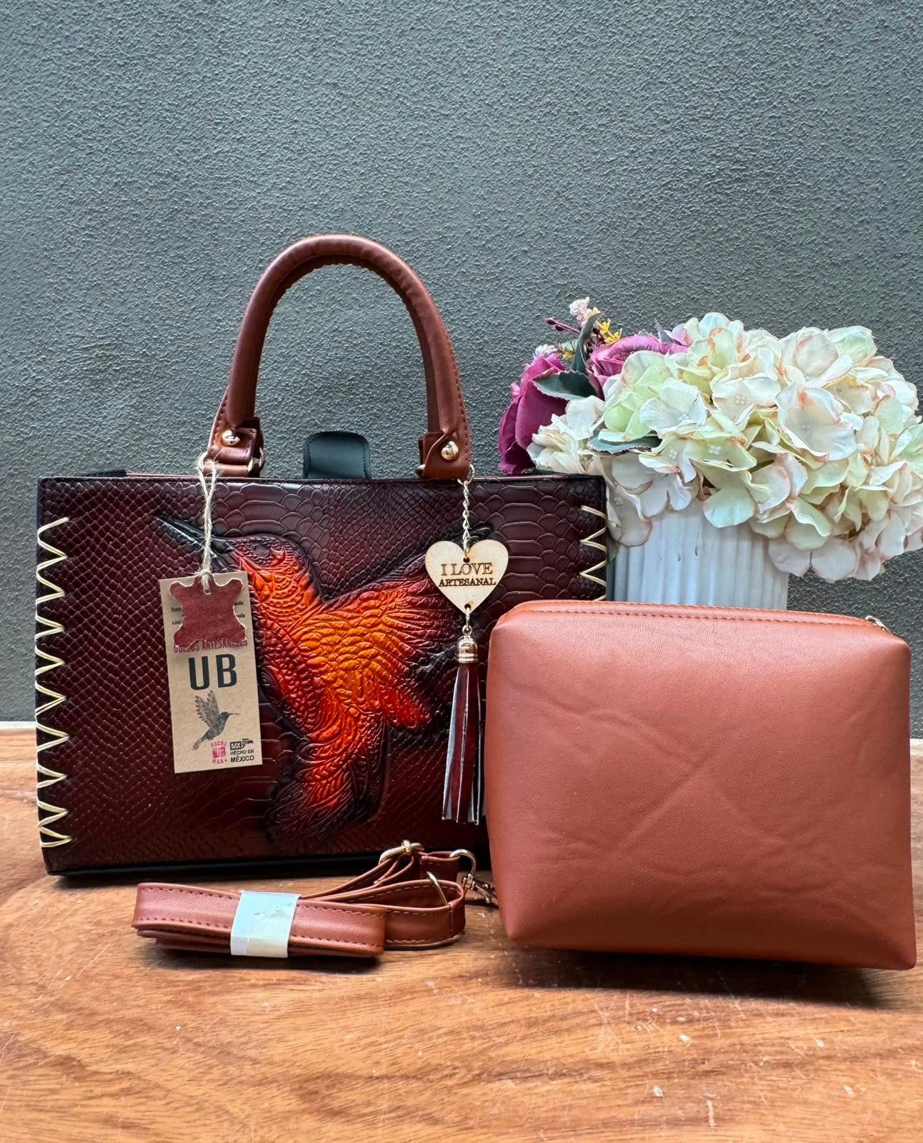 UB DUO ARTESANAL COMBO MED MARRON COLIBRI VIBORA
