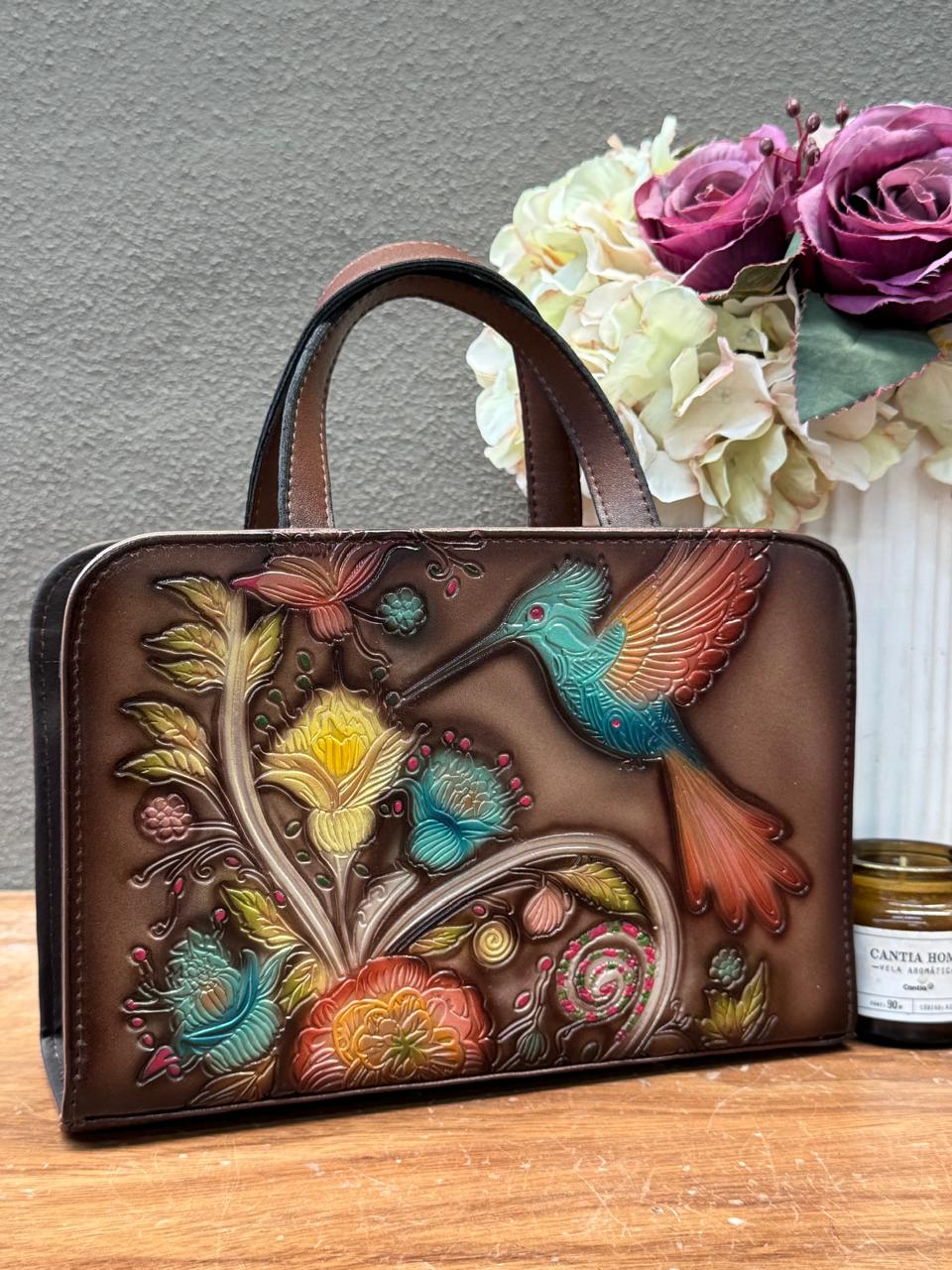 MAOMA CROSSBODY TABATA CAFE COLIBRI COLORES