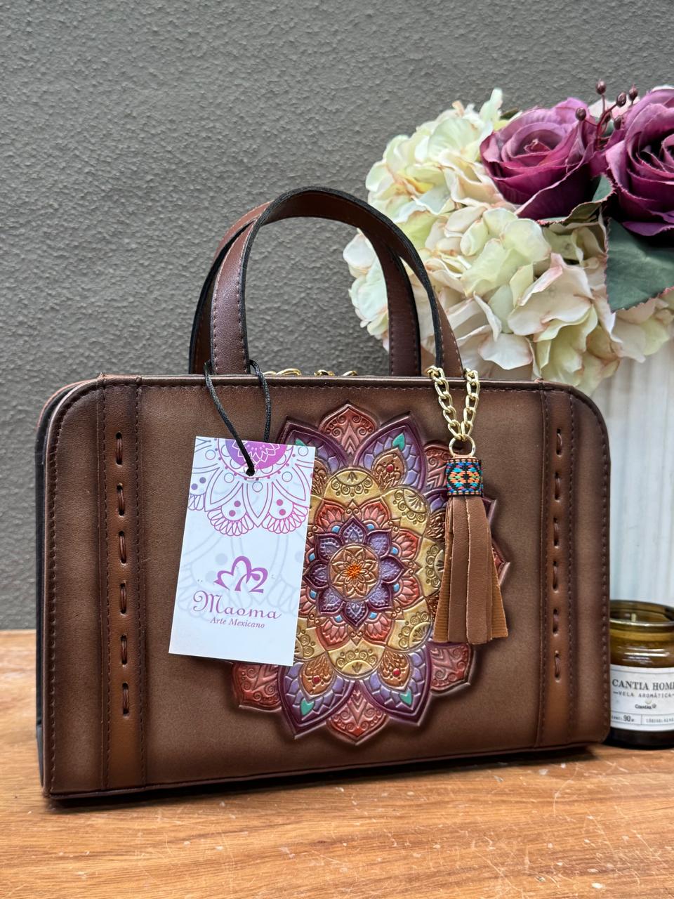 MAOMA CROSSBODY TABATA MANDALA CAMEL BEIGE
