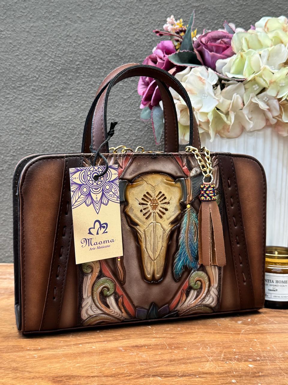 MAOMA CROSSBODY TABATA CAFE CRANEO COLORES