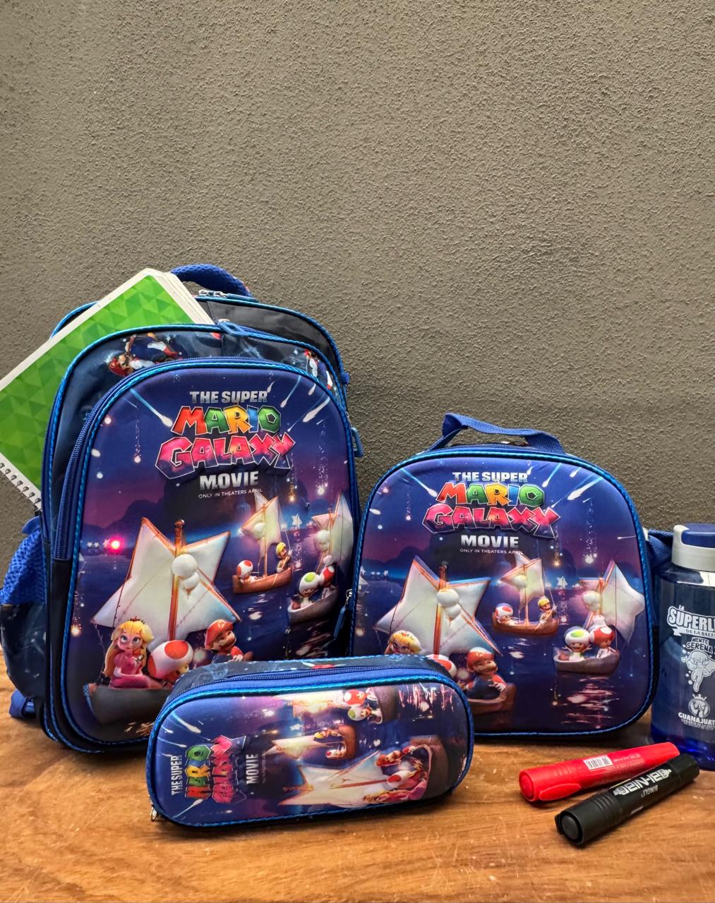 COMBO ESCOLAR MARIO GALAXY MOVIE