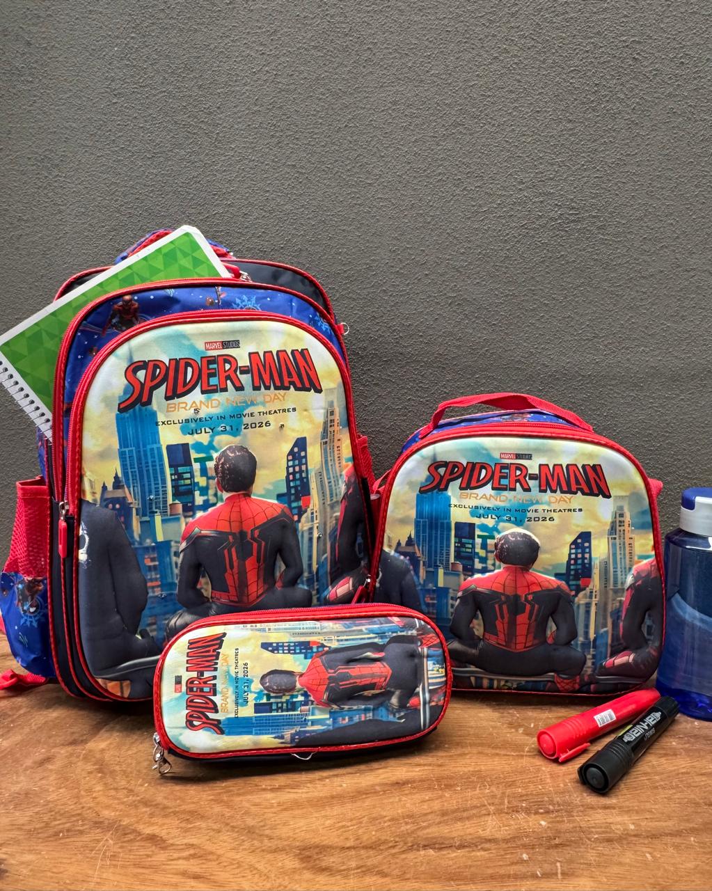COMBO ESCOLAR SPIDER MAN BRAND NEW DAY