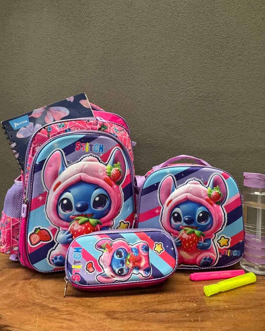 COMBO ESCOLAR BABY STITCH FRESITA ROSA