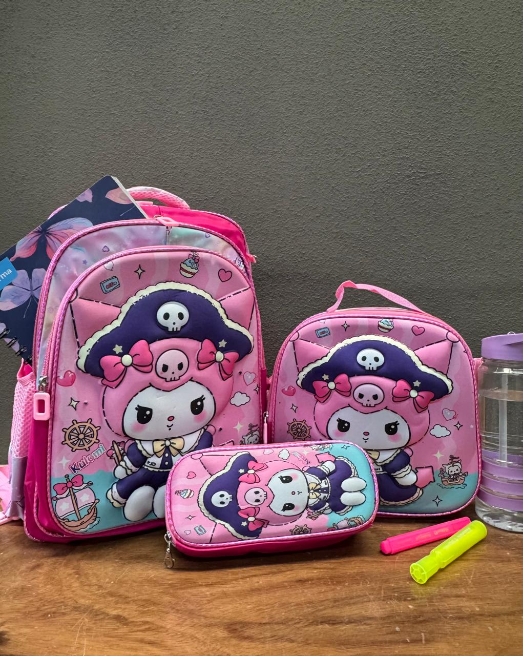 COMBO ESCOLAR MELODY PIRATA ROSA