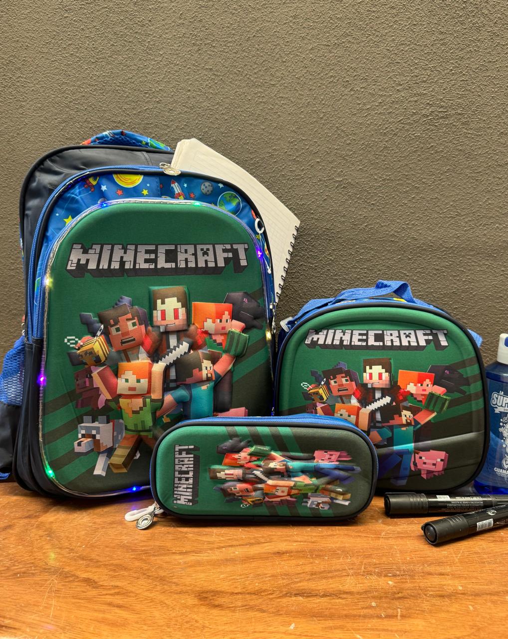 COMBO ESCOLAR MINECRAFT CITY