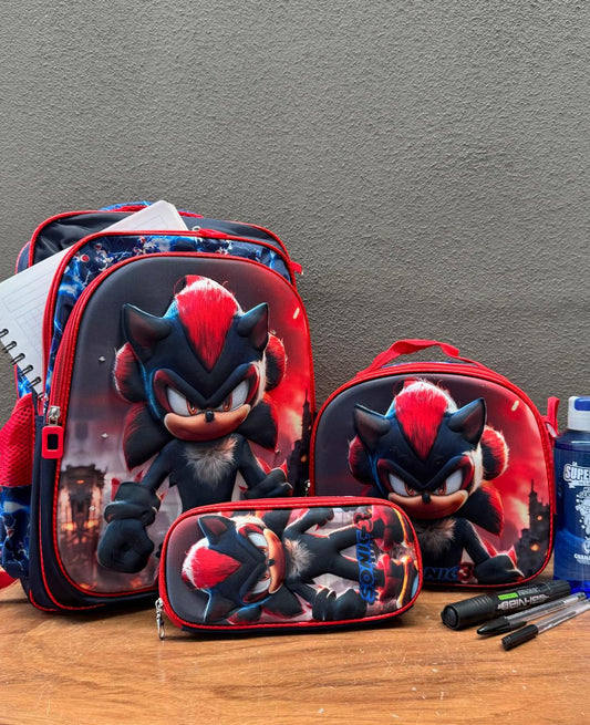 COMBO ESCOLAR SONIC 3 FURIA