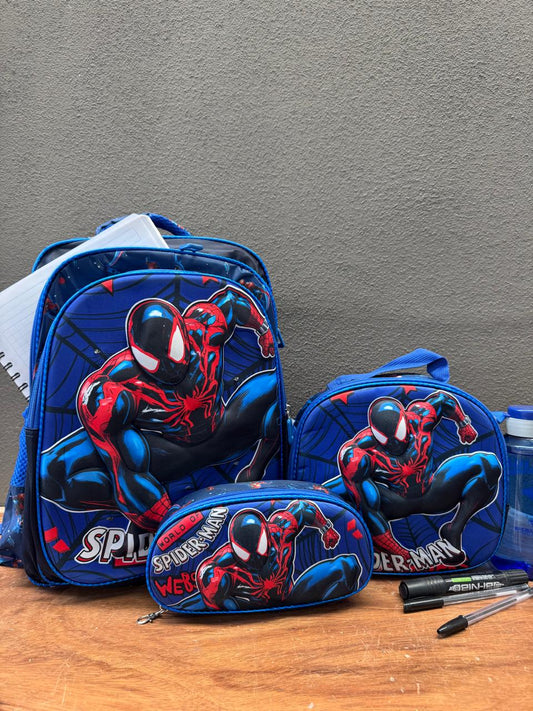 COMBO ESCOLAR SPIDER MAN WEDS