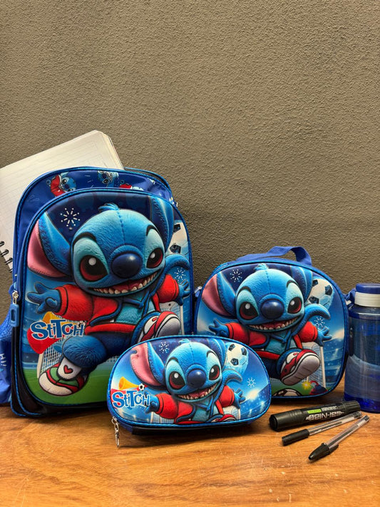 COMBO ESCOLAR STITCH FUTBOL