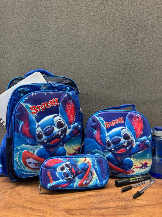 COMBO ESCOLAR STITCH SURFISTA