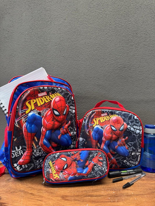 COMBO ESCOLAR MARVEL SPIDER MAN
