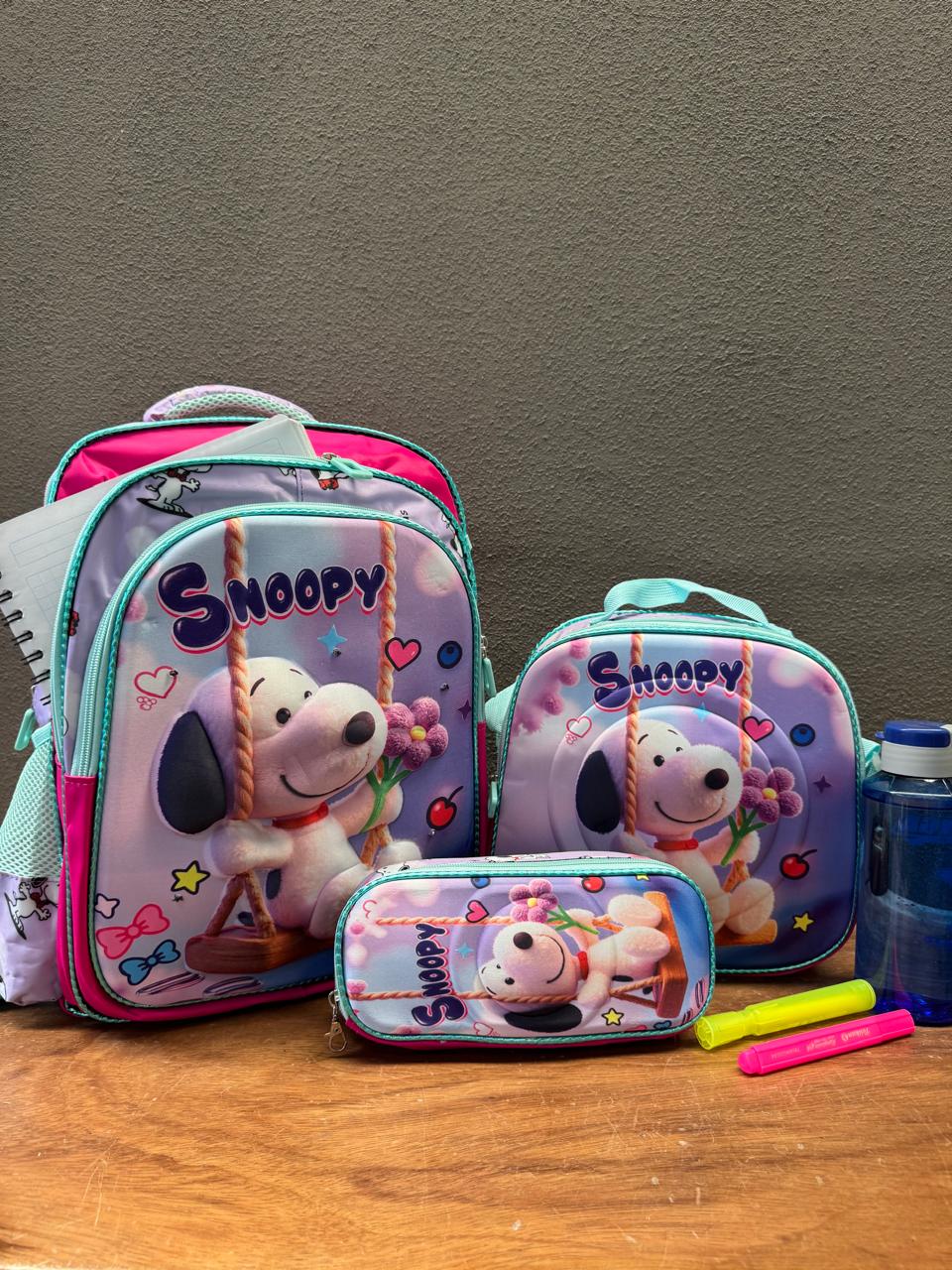 COMBO ESCOLAR SNOOPY COLUMPIO
