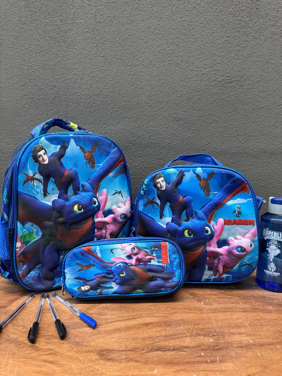 COMBO KINDER DRAGON AZUL