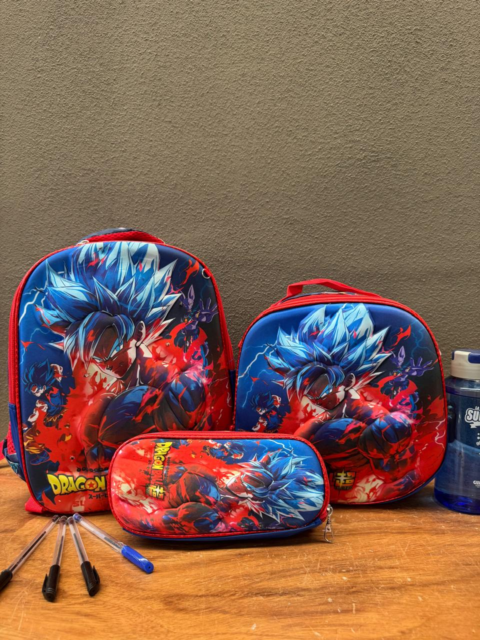 COMBO KINDER DRAGON BALL ROJO/AZUL