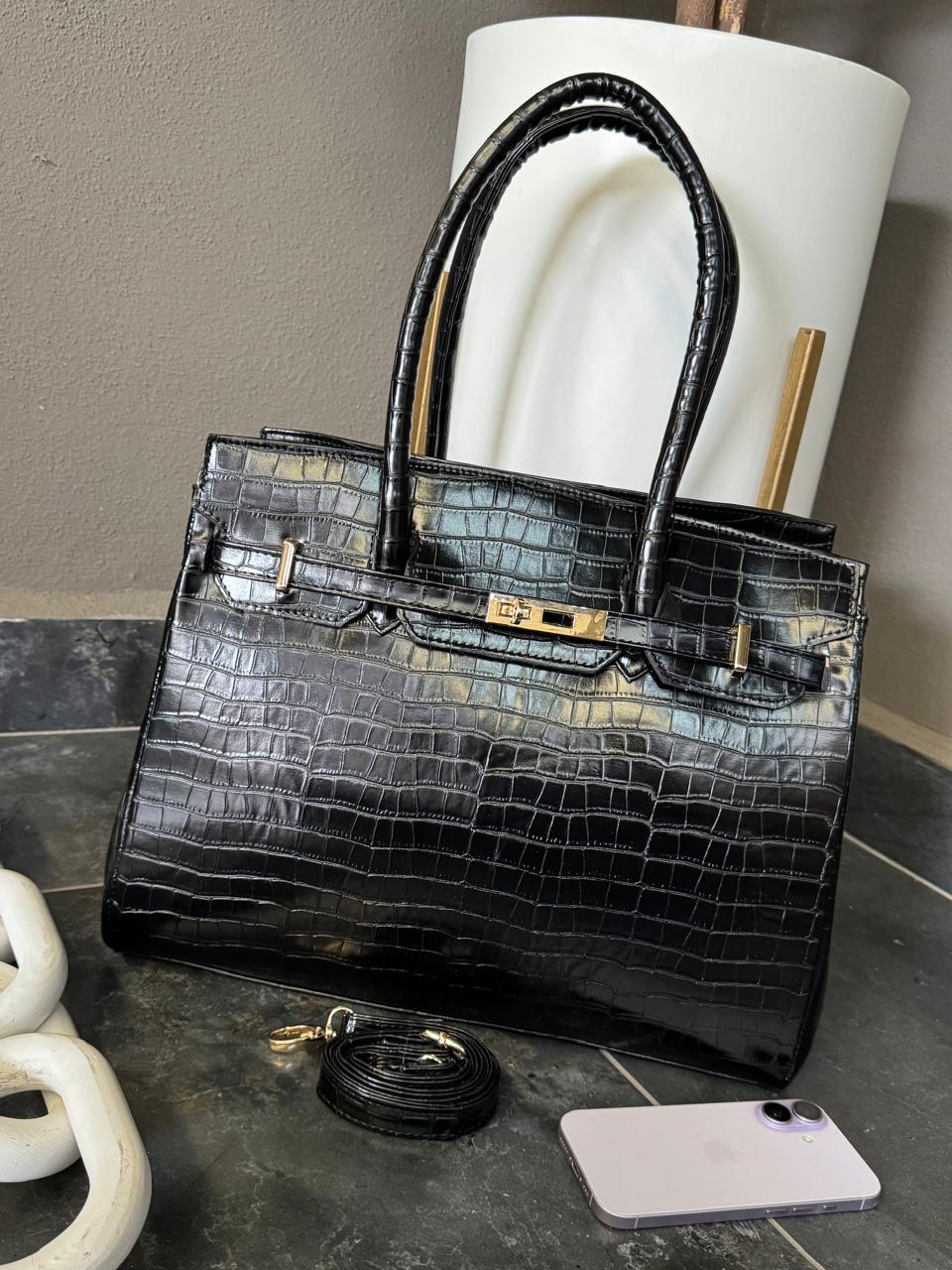 BOLSO BIRKIN 35 COLOR NEGRO DRILO