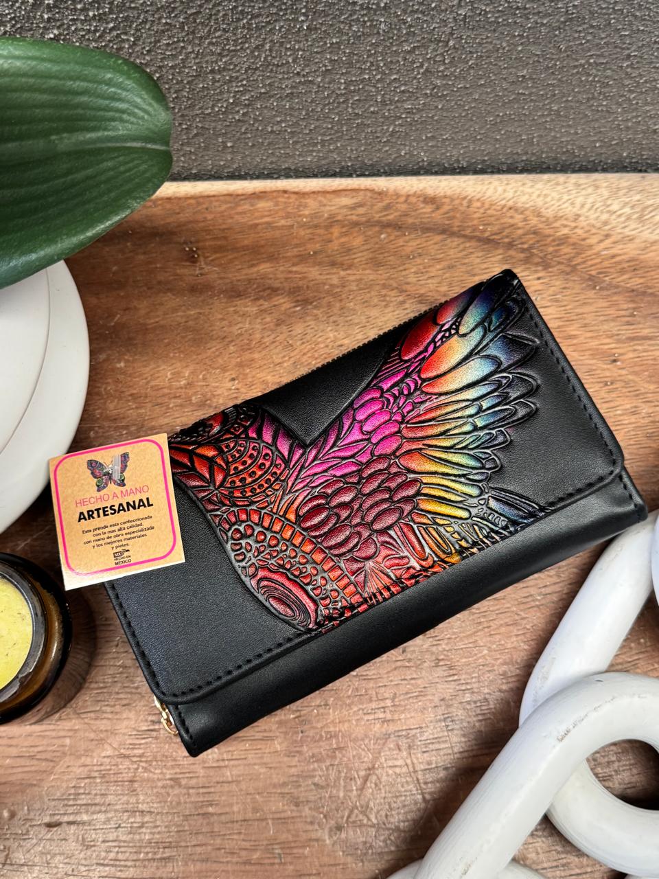 UB CARTERA NAYELI COLIBRI COLORES/NEGRO