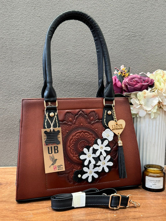 UB MOD ARTESANAL CATALINA MANDALA BLANCO/MARRON