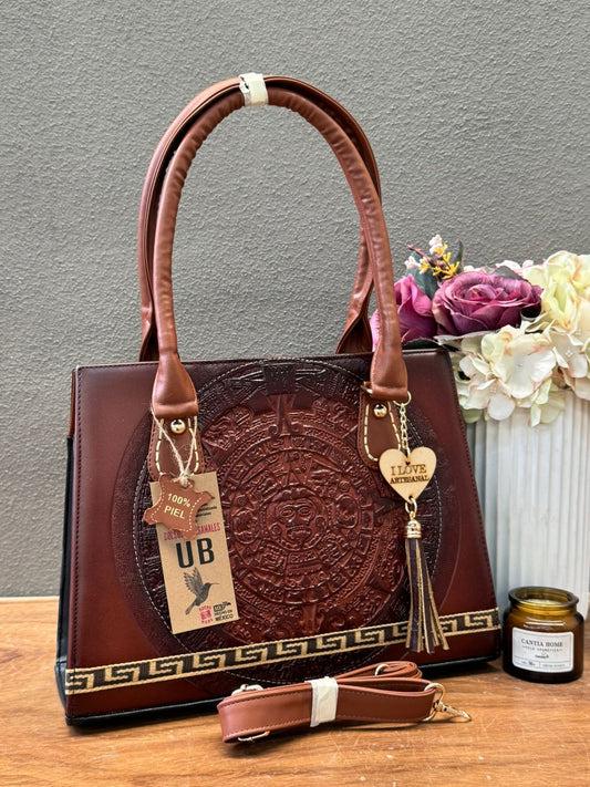 UB MOD ARTESANAL CATALINA CALENDARIO AZTECA MARRON