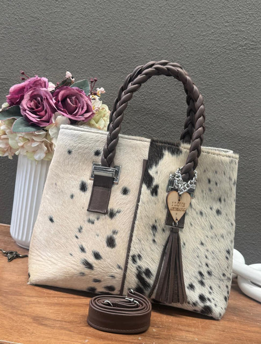 BOLSA ELIZABETH PELO VARIABLE ASAS CAFE