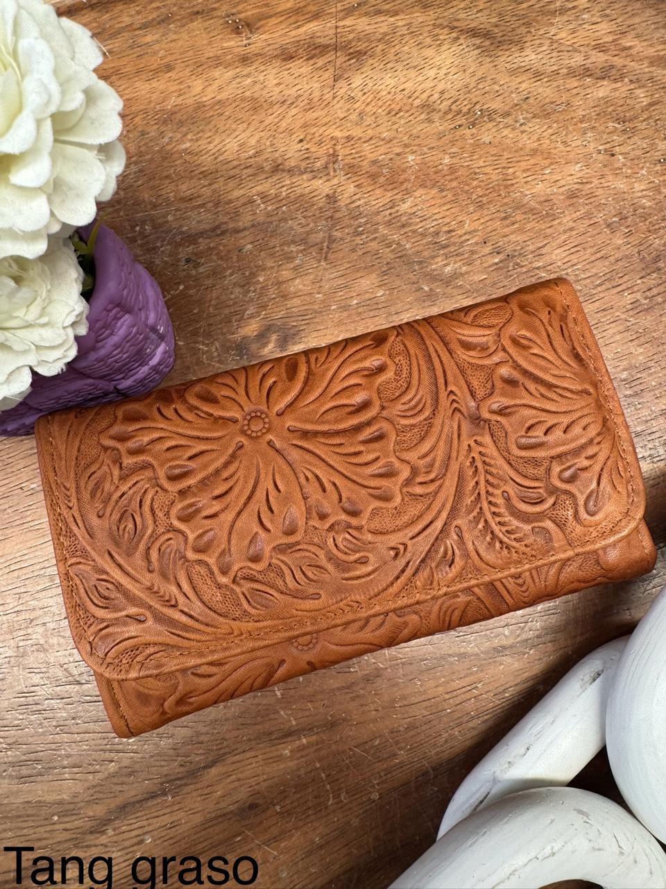 CARTERA CINCELADA EVORA TANG GRASO
