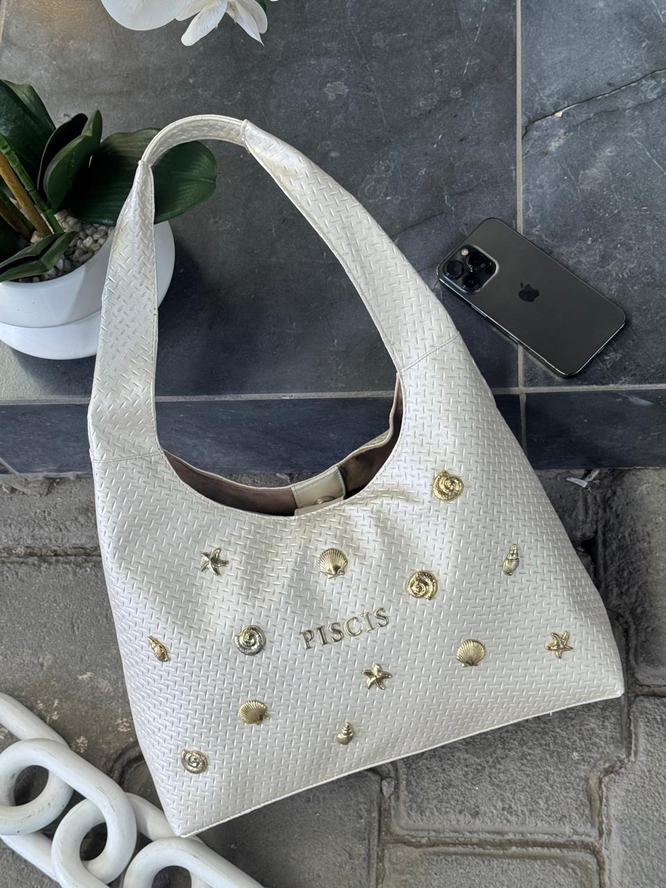 BOLSO ARTEMISA COLOR PALOMITA METALICO