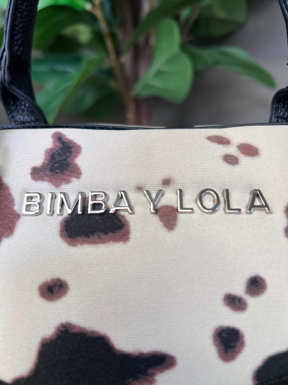 BIMBA Y LOLA BOLSO DE MANO CAMUFLAJE GRIS/OXFORD
