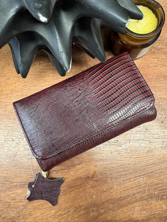 CARTERA PORTUGAL 100% PIEL VINO LIZAR