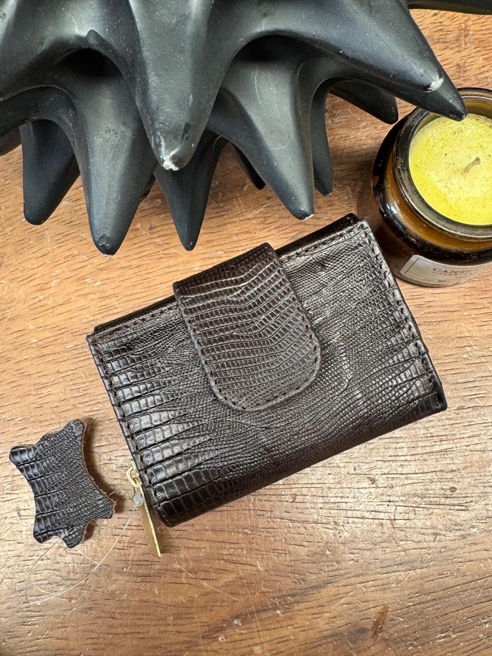 CARTERA LISBOA 100% PIEL CAFE LIZAR