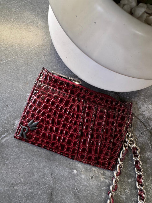 TARJETERO/MONEDERO PREMIUM YUKON BURGUNDY