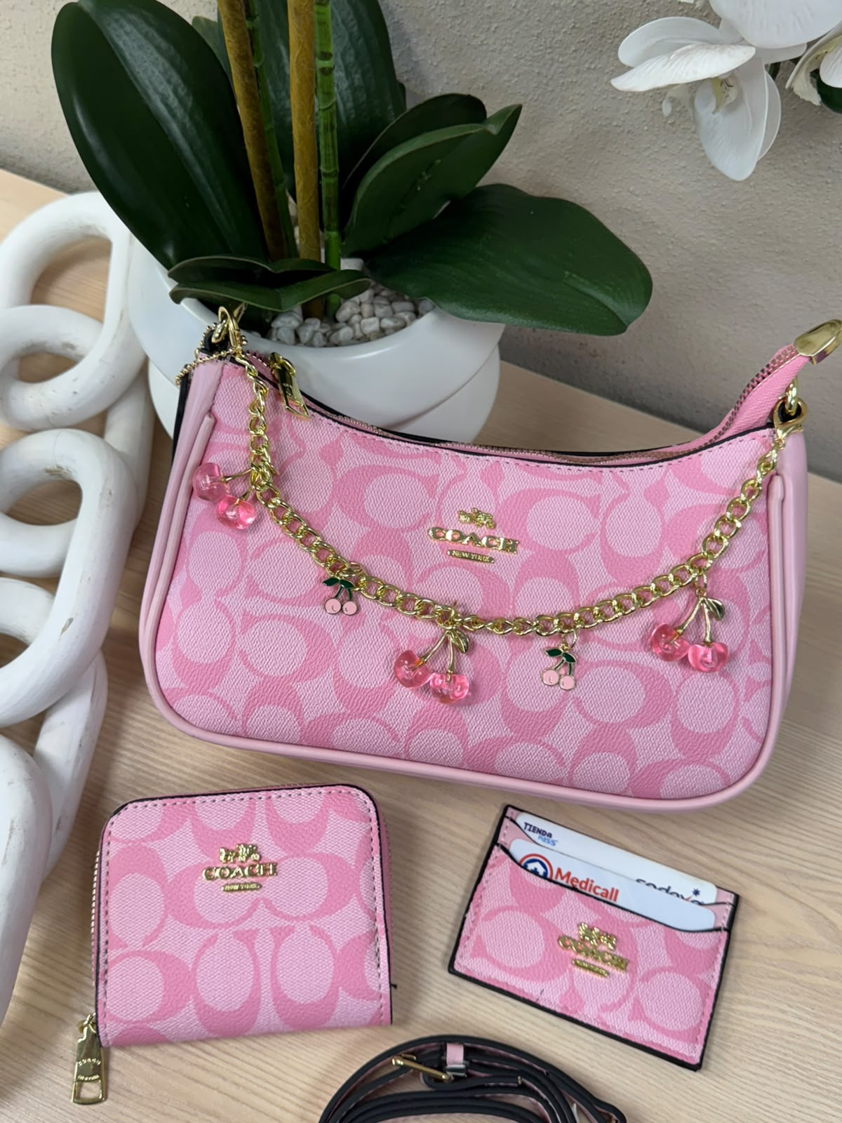 KIT COACH 3.0 BOLSO ROSA