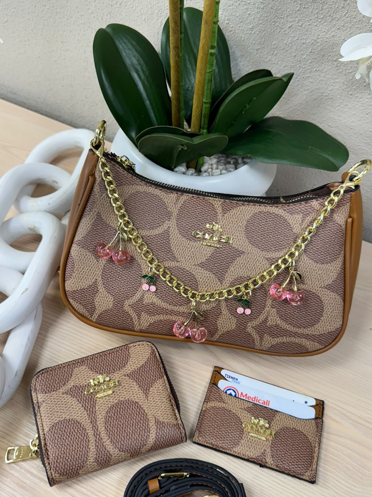 KIT COACH 3.0 BOLSO CAFE