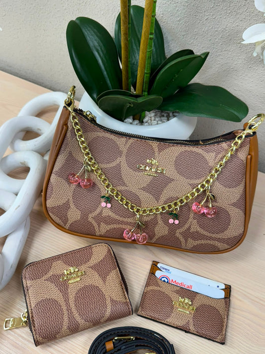 KIT COACH 3.0 BOLSO CAFE