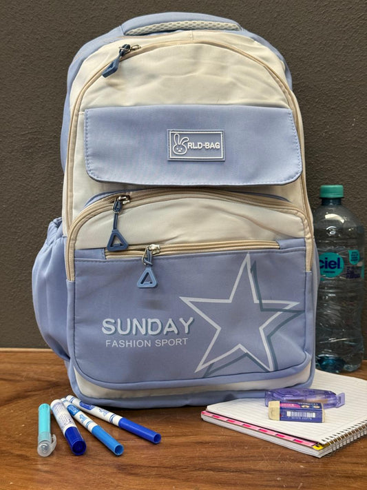 MOCHILA SUNDAY COLOR AZUL