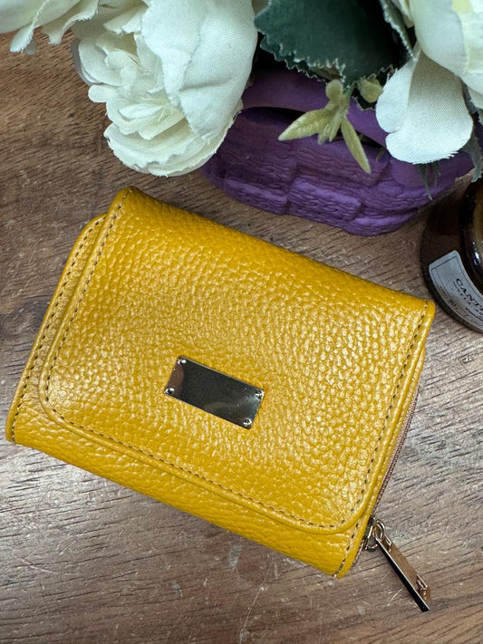 CARTERA PIEL KENYA MOSTAZA FLOTER