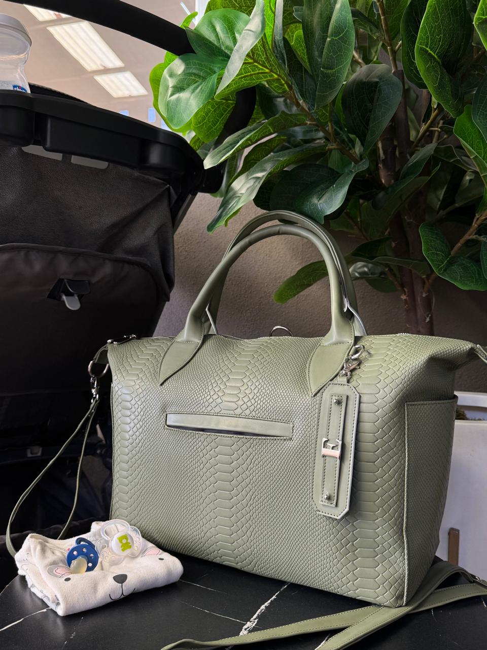 PAÑALERA PREMIUM COLOR VERDE SELVA VIBORA
