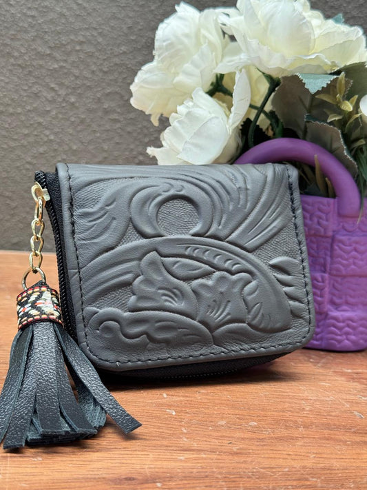 MONEDERO PIEL CINCELADO PRIMAVERA OXFORD