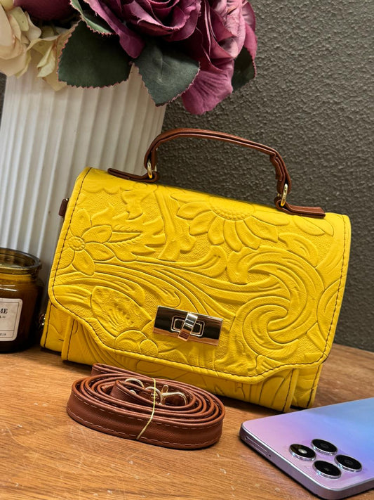 PORTACEL CINCELADO FRIDA PRIMAVERA AMARILLO