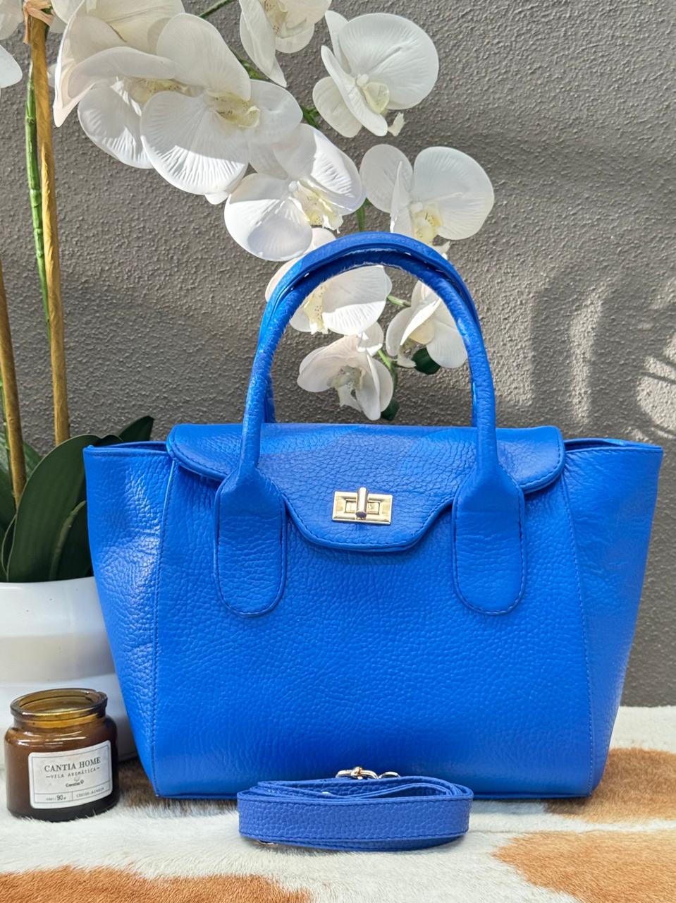 BOLSO 100% PIEL CHERNOBYL COLOR COBALTO