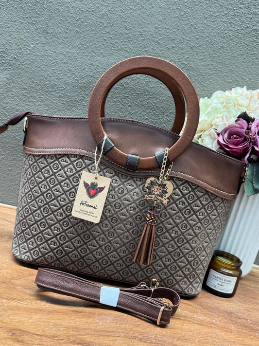 DB GDE BOLSA ARO GRABADO DUBAI COLOR CAFE