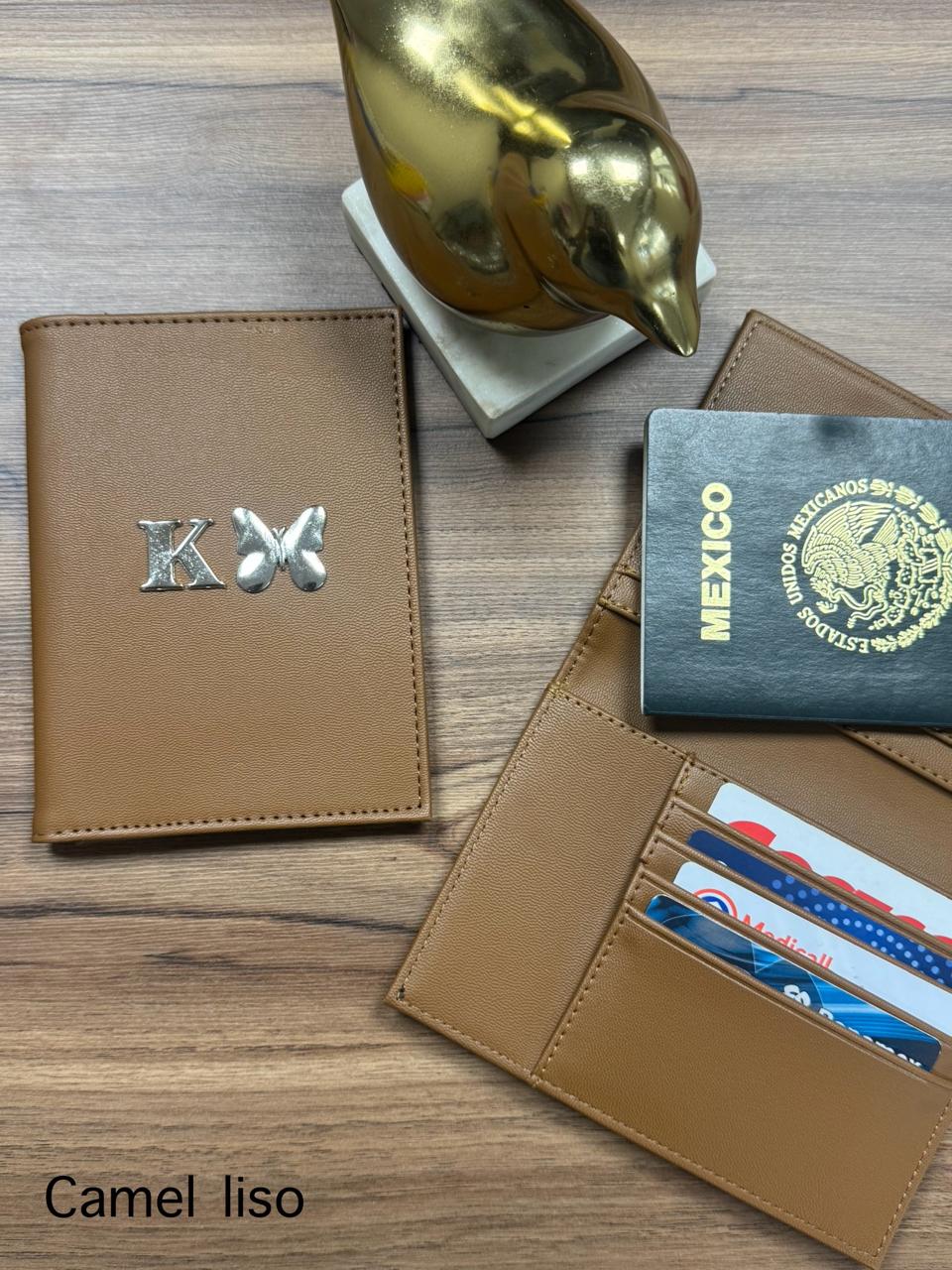PORTAPASAPORTE IND CAMEL LISO