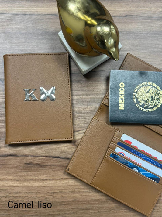 PORTAPASAPORTE IND CAMEL LISO