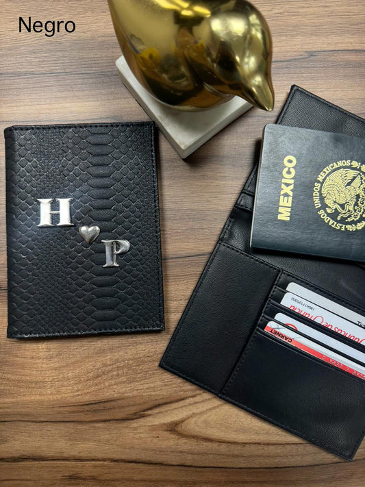 PORTAPASAPORTE IND. NEGRO