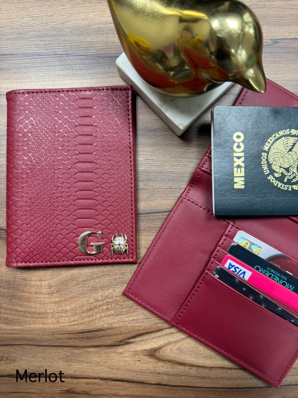 PORTAPASAPORTE IND. MERLOT