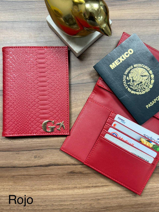 PORTAPASAPORTE IND ROJO