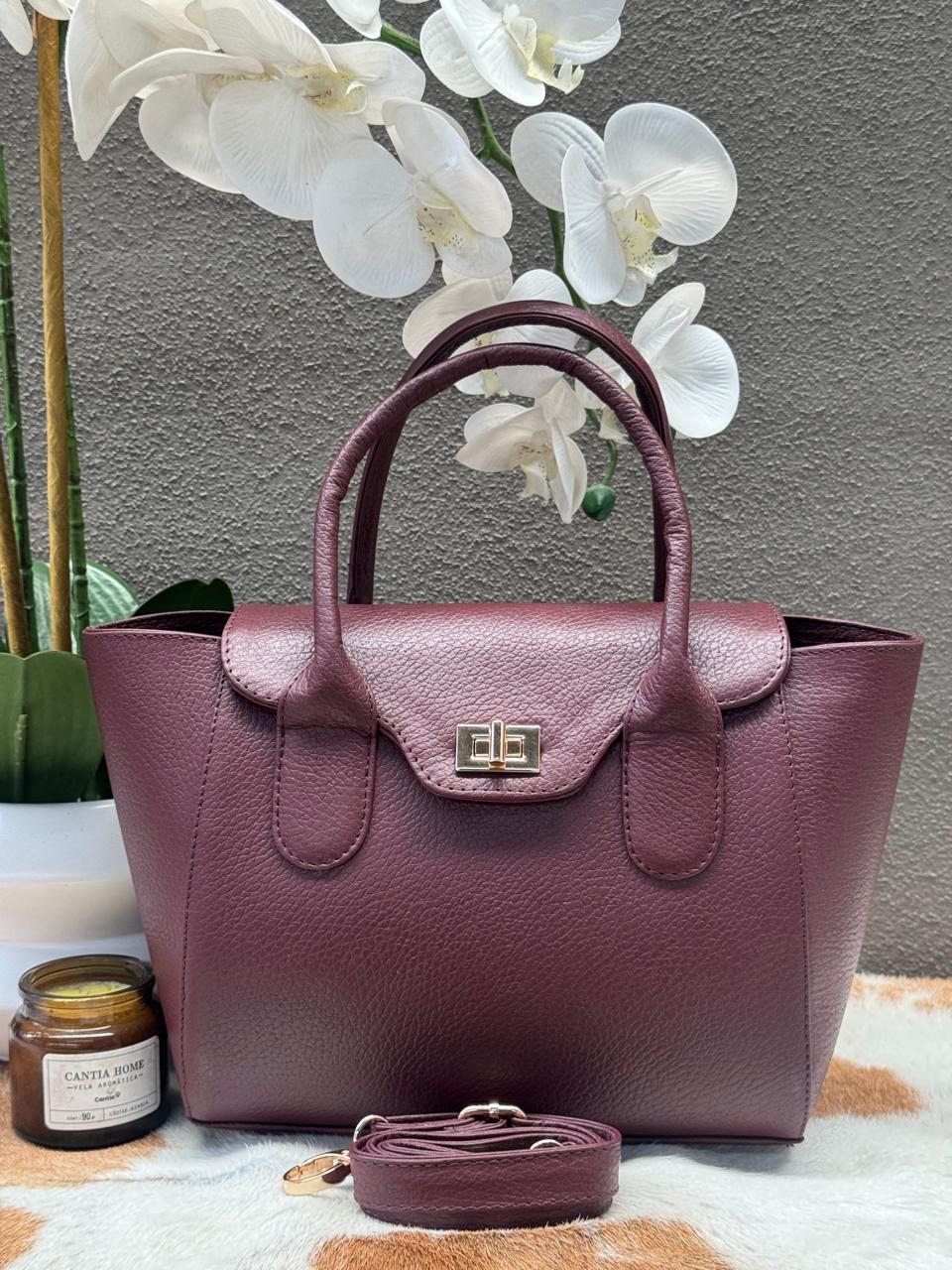 BOLSO 100% PIEL CHERNOBYL COLOR VINO