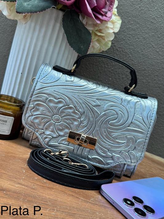 PORTACEL CINCELADO FRIDA PRIMAVERA PLATA