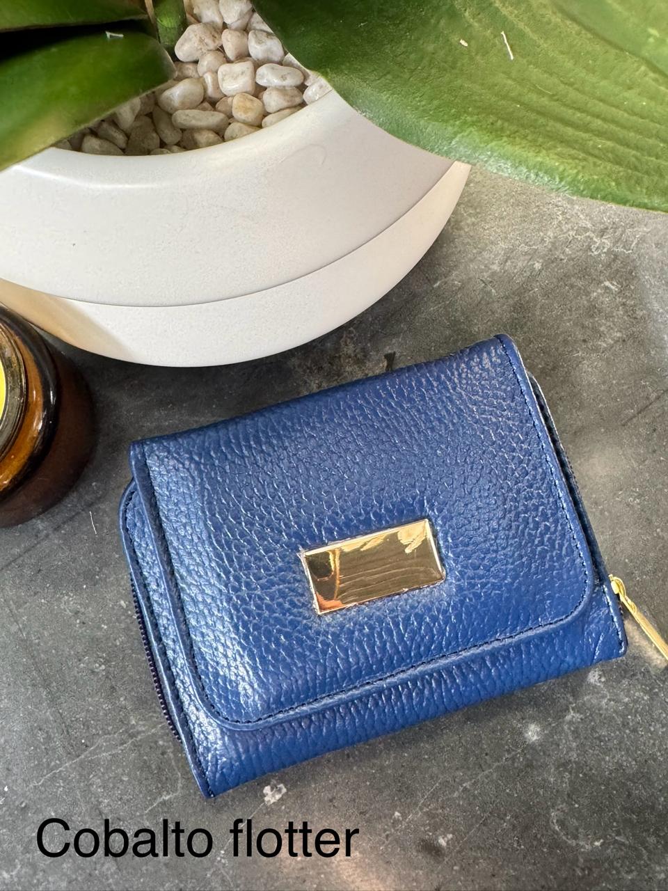 CARTERA PIEL KENYA COBALTO FLOTER