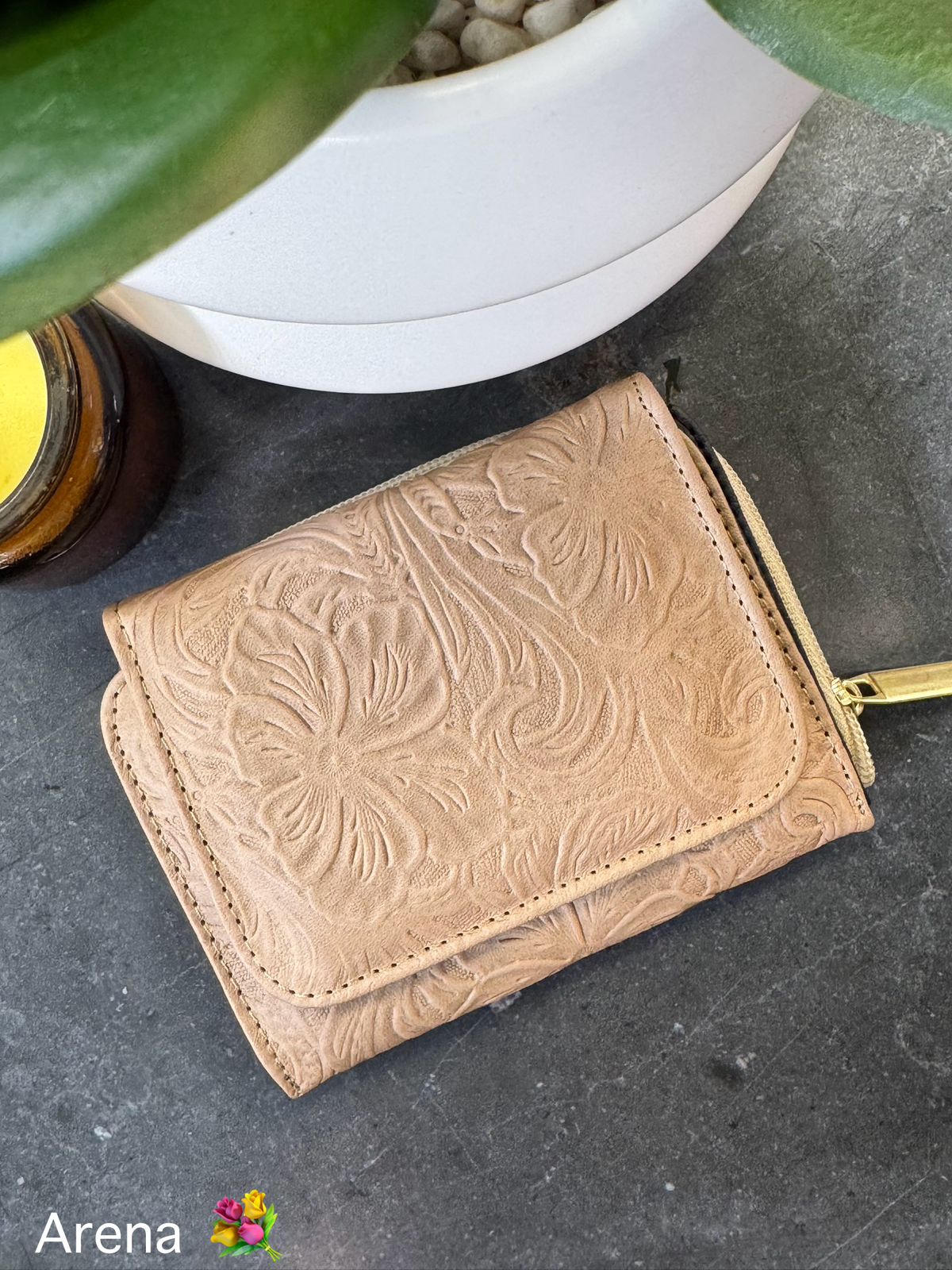 CARTERA PIEL KENYA FLORES CHICAS ARENA