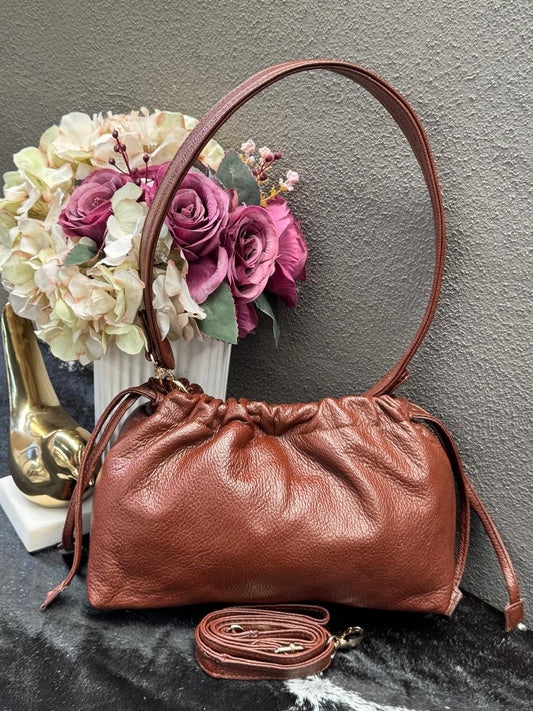 BOLSO 100% PIEL ESTONIA COLOR SHEDRON