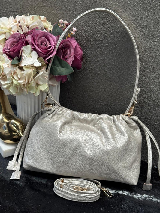 BOLSO 100% PIEL ESTONIA COLOR ORO LIGTH