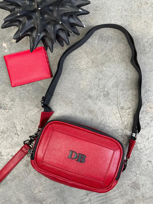 MARICONERA 100% PIEL BRASIL ROJO